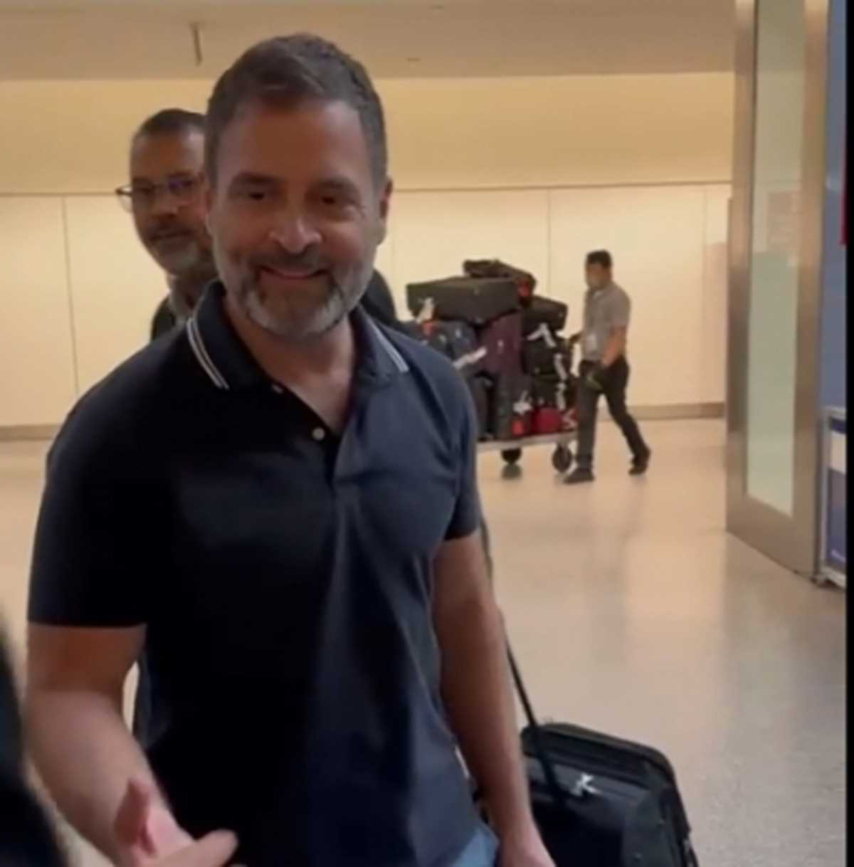 राहुल गांधी स्टैनफोर्ड यूनिवर्सिटी में व्याख्यान देने सैन फ्रांसिस्को पहुंचे